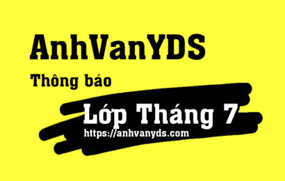 Anh Văn Y Khoa Online Tháng 7 Anh Văn Y Khoa Online Tháng 7