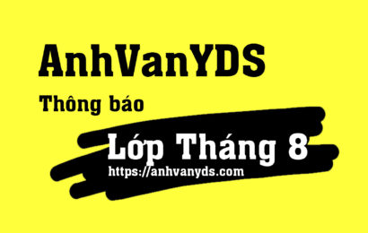 Anh Văn Y Khoa Online Tháng 8 Anh Văn Y Khoa Online Tháng 8